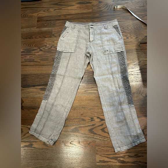 HEI HEI Gray Linen Pants - Picture 2 of 8